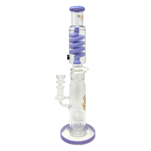 15" "HPG" High Point Glass Freezable Coil Welded 8 Tree Perk Water Pipe [PHX449]